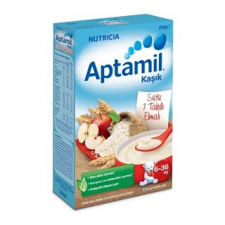 Aptamil Sütlü 7 Tahıllı Elmalı 250 gr Kaşık Mama kullananlar yorumlar